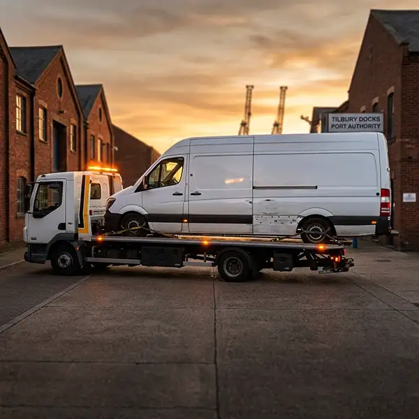 LWB Sprinter van recovery near Rayleigh, Essex