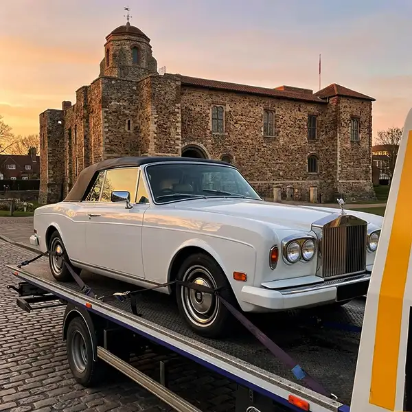 Rolls Royce being recovered in Maldon, Essex